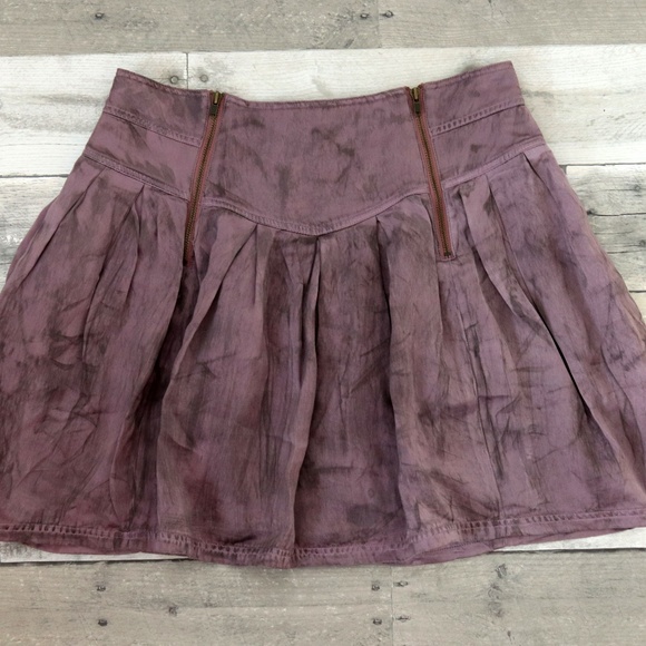 XS LaRok Purple Zippered Mini Skirt - Picture 2 of 5
